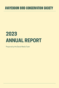 2023 annual report avayeboom bird conservation society