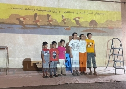 نقاشی دیواری دشت ارژن